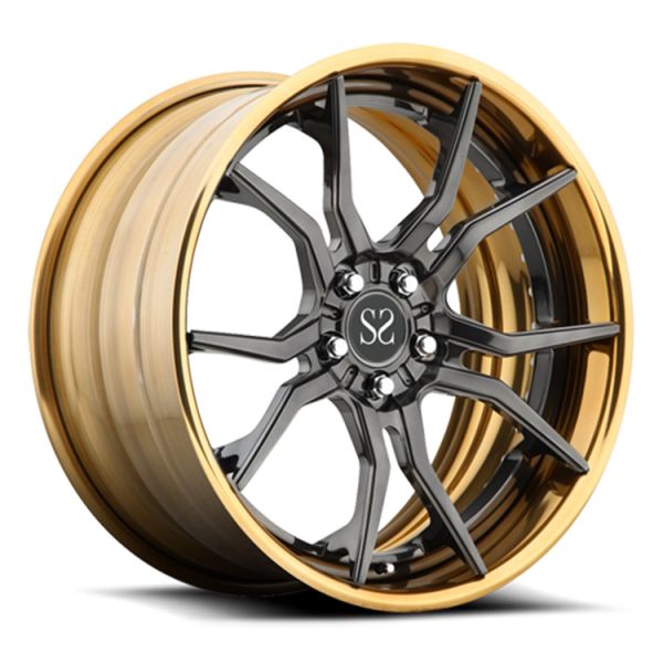2 PC Forged Alloy Performance Rims 18 19 20 21 22 23 Inch Polished Golden For Ghost Wheels