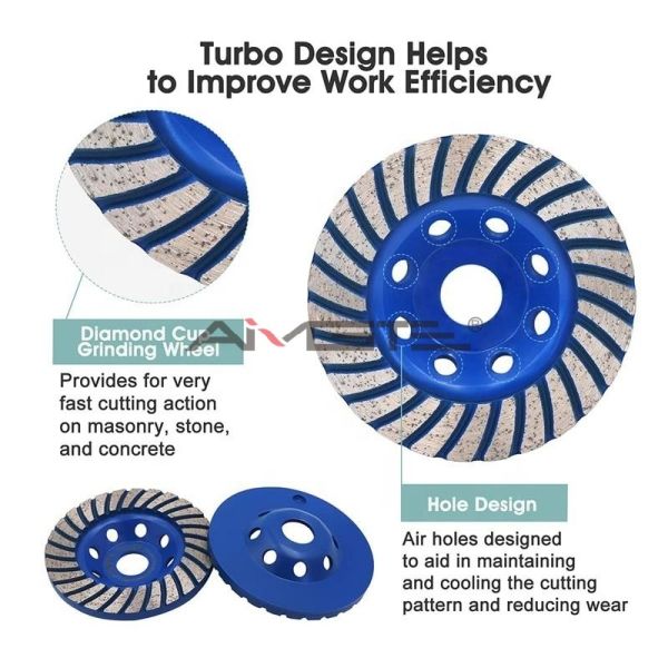 Hot Sale Customized Diamond Cup Grinding Wheel Abrasive for Granite Marble Concrete Polishing