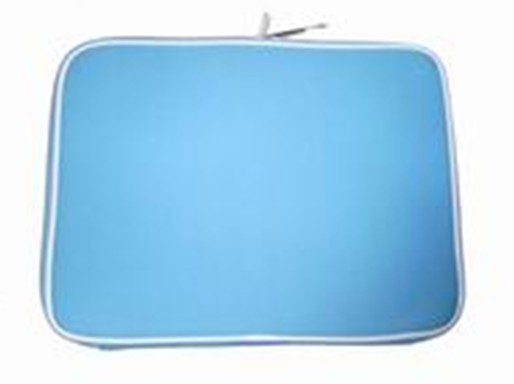 Fashion Neoprene  blue Cute Laptop Sleeve / case with double black zipper puller