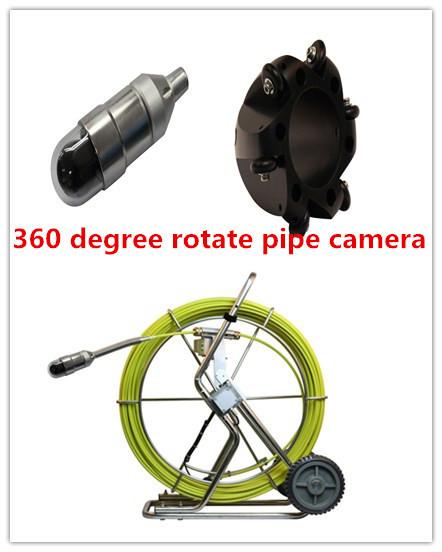 Smallest waterproof pipe pan tilt camera with 360 degree rotation for Deep well inspection