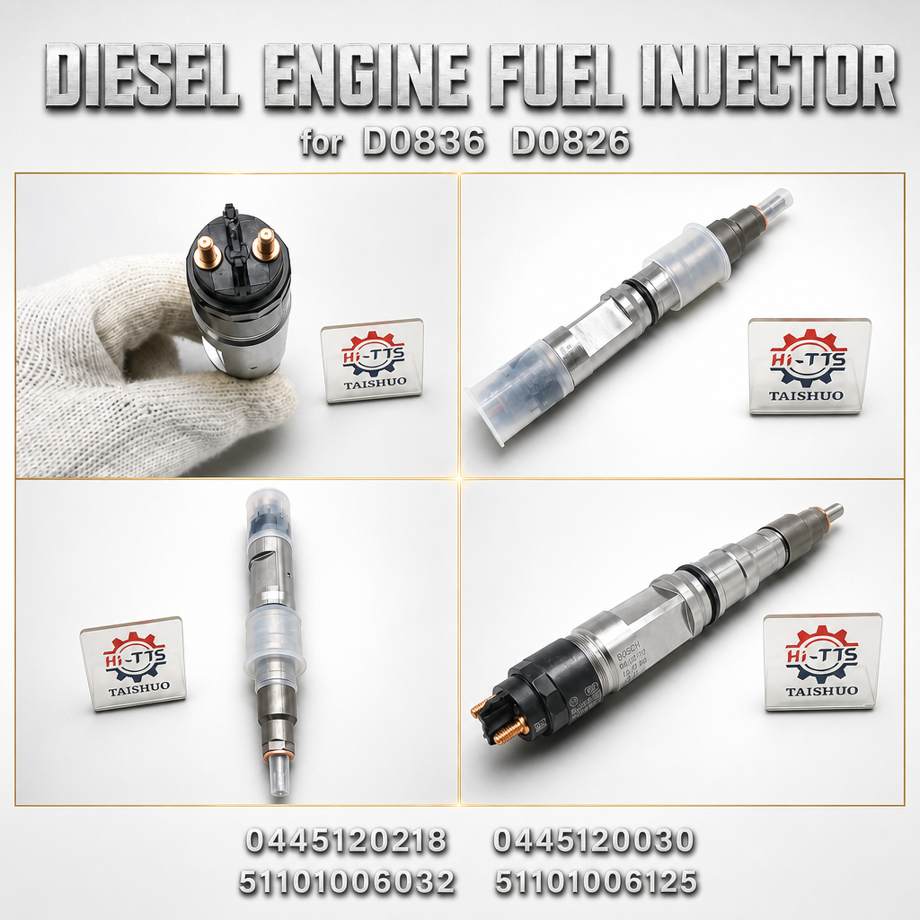 Fuel Injector 0445120218 for Heavy‑Duty Truck Diesel Engines, Truck Replacement Spare Parts