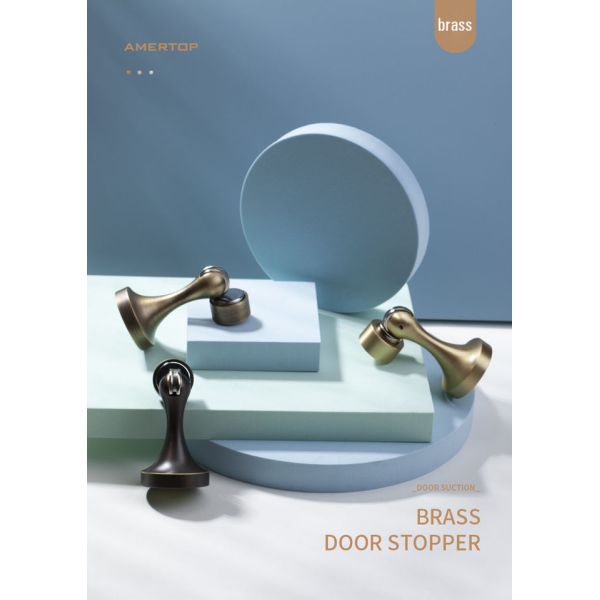 Indoor Strong Magnetic Brass Door Stops 50mm 82.5mm Finish Customized