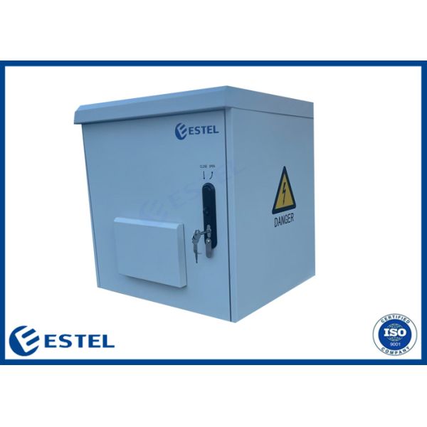 19 Inch IP55 Outdoor Telecom Enclosure Floor Mounting Front Access
