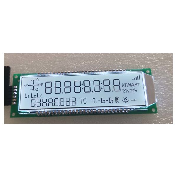 Customized Size 7 Segment monochrome with white backlight cob lcd modules screen