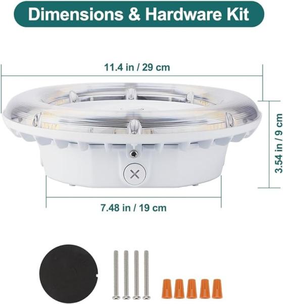 Lâmpada de estacionamento LED comercial / industrial 2600lm-5200Lm 40W 30W 20W