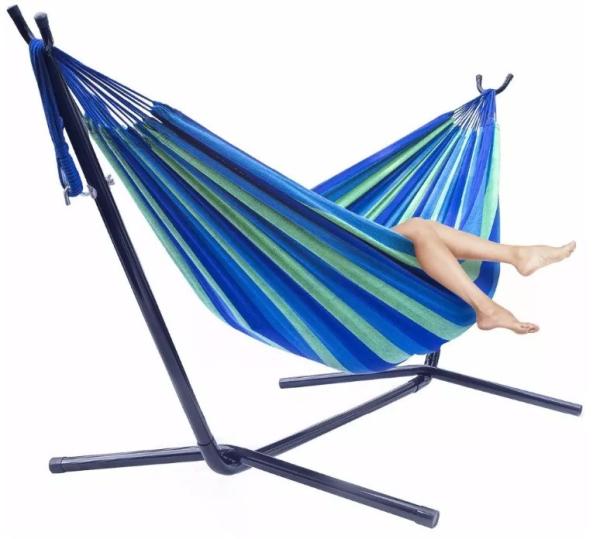 Outdoor Furniture Heavy Duty Stainless Steel Frame Hammock with Metal Steel Hanging