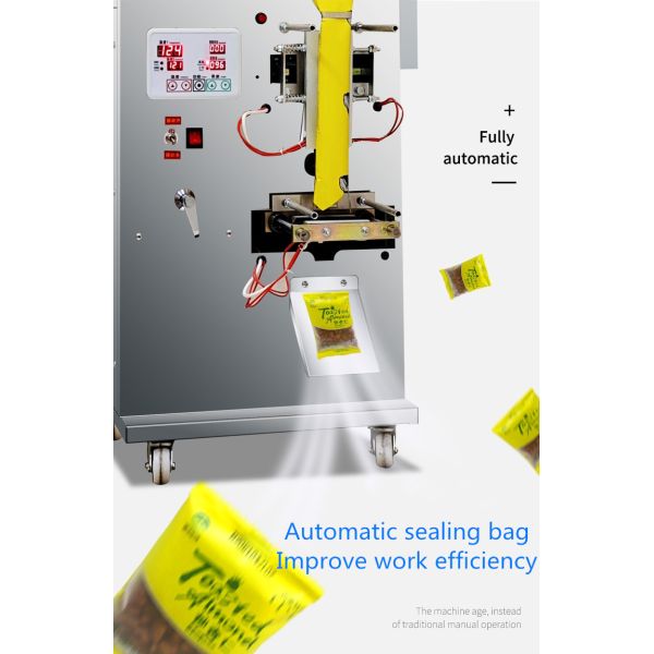 Nuevo producto SMFZ-70 Máquina automática de llenado de sachet de sal, embalaje y sellado Máquina de madera para especias Polvo/nutas/granos/arroz