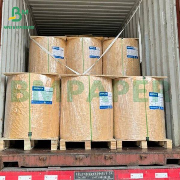 Расширяемая высокопроизводительная мешка Kraft Paper Небеленая коричневая цементная бумага