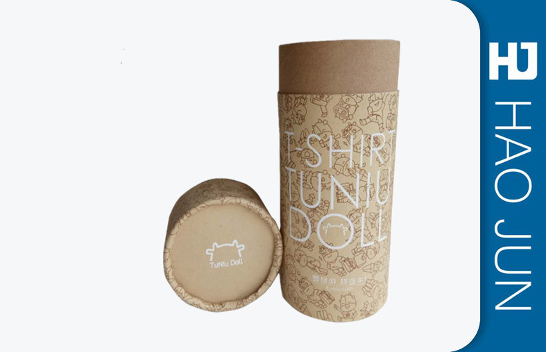 Recyclable Cardboard Cylinder Tubes Packaging For Pen , Logo Printed
