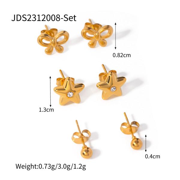 【 HydroTi]】Europe and the United States hot stainless steel zirconia earrings senior sense of niche pearl earrings titanium steel ear jewelry