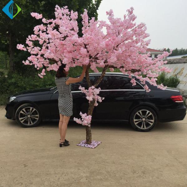 Pink Decorative Blossom Tree , Japanese Sakura Faux Blossom Tree For Wedding