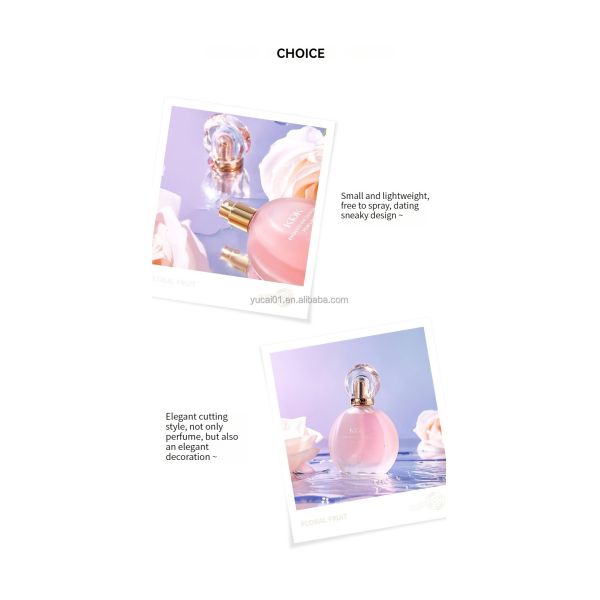 Long-lasting Light Perfume Spray 50ml Simple Flower Fruit Scent for Women's Fragrance