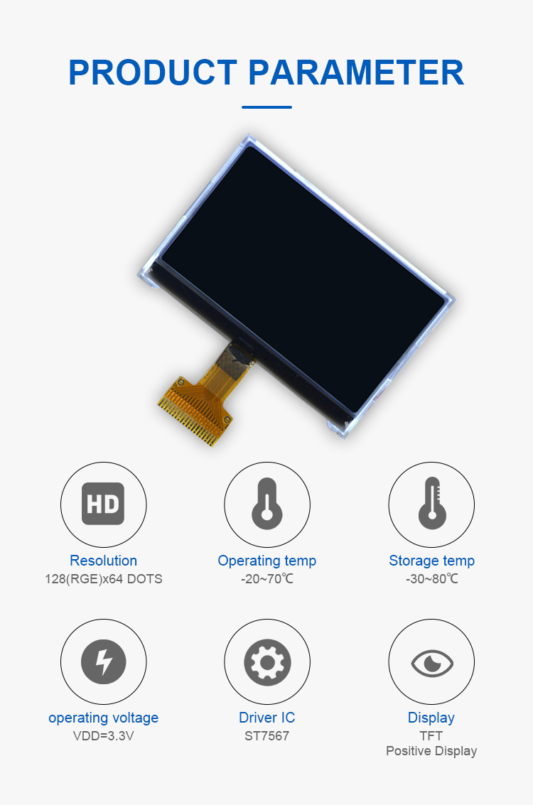 Подгоняйте модуль дисплея LCD COG Pin панели STN HTN FSTN 34 LCD