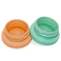 Extrait de cire ronde concentrée en verre sans plomb 5 ml 9 ml avec couvercle étanche aux enfants