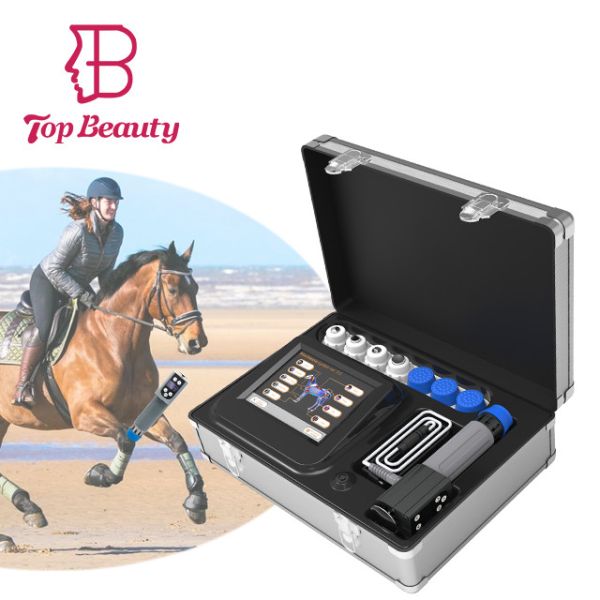 Мобильные оборудования физиотерапии ветеринара машины 80mj терапией ударной волны