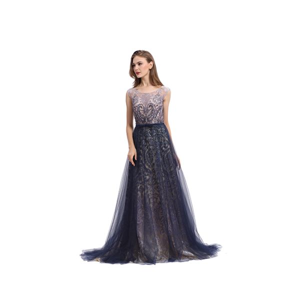 Unique Design Butterfly Half Sleeve Muslim Party Ball Gown For Debut / Banquet