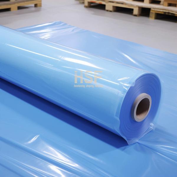 SGS Rolo de folhas de polietileno de película de plástico de polietileno monoaxialmente orientado azul