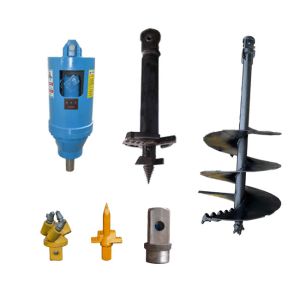 Hydraulic Auger Unit with 2000-15000 ft-lbs Torque and 20-60 RPM Variable Speed for 6-36 Inch Diameter Bits