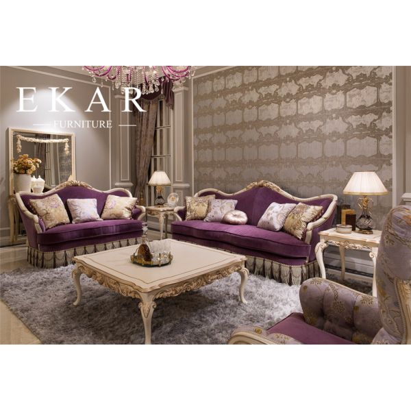 Luxury Antique Rectangle Coffee Table Hand Carved Wooden Coffee Table