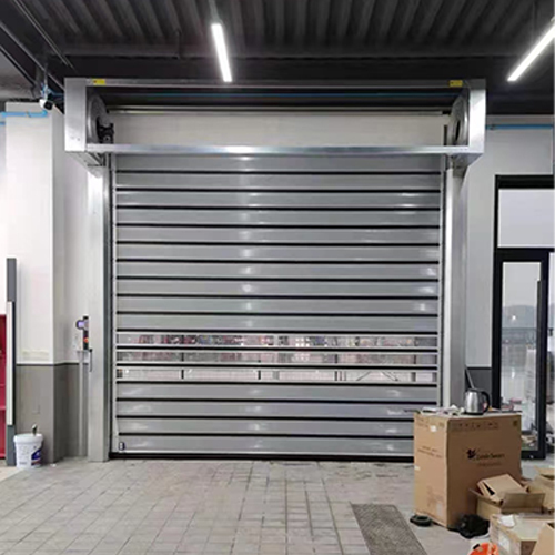 Heavy Duty Insulated High Speed Door Aluminum Alloy Rapid Garage Door For Logistics Center Aisle