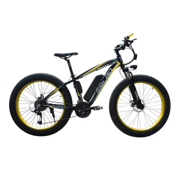 Brushless Electric Snow Bike , 48v 350w Fat Tire Electric Bicycle For Adults