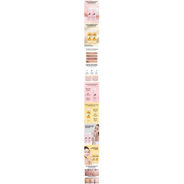250ml Vitamin C Brightening Toner OEM Skin Care Soothing Nourishing