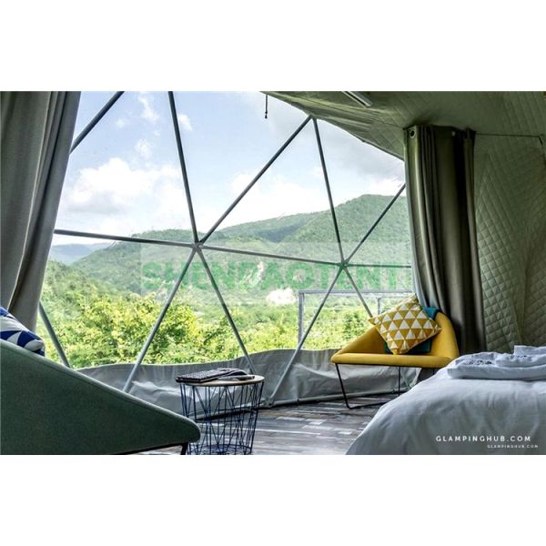 Mountain Resort Dome Tent , Luxury Tent Resorts Easy Installation Stable
