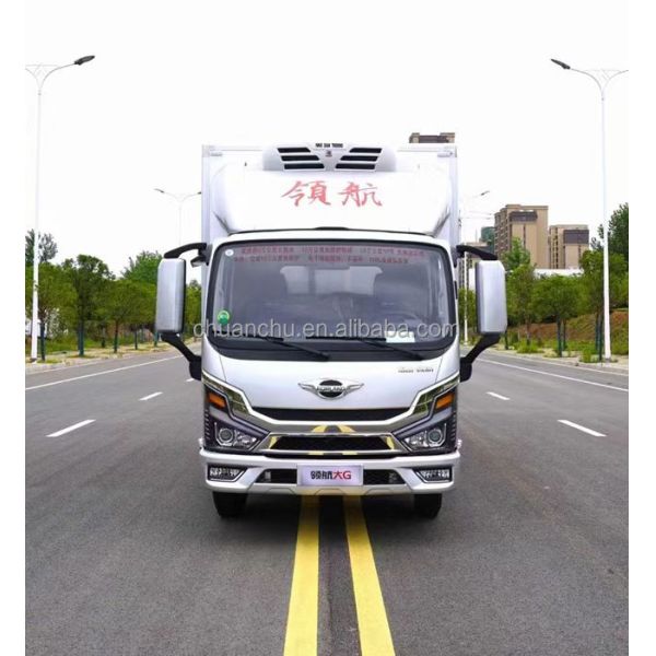 Camión frigorífico con motor diésel de 172 CV Foton 4X2, furgoneta de carga ligera con caja
