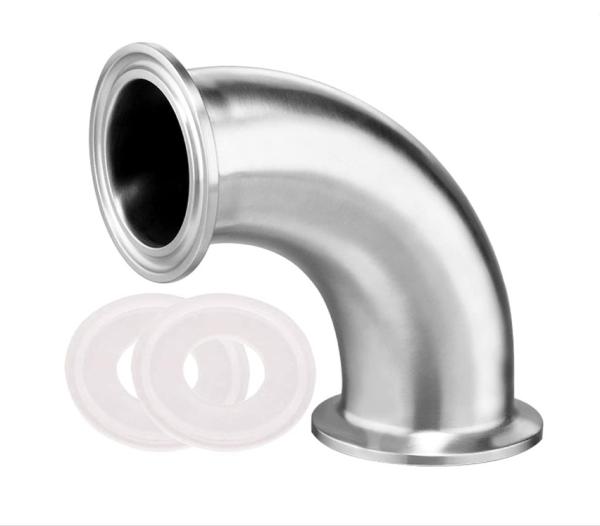 2 Tri Clamp Sanitary Pipe Fitting 90 Degree Elbow Stainless Steel 2 Tube OD Wenzhe
