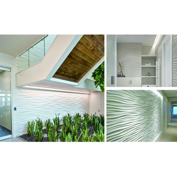 Устойчивость к влаге 3D декоративные стеновые панели MDF доска Трехмерный дизайн