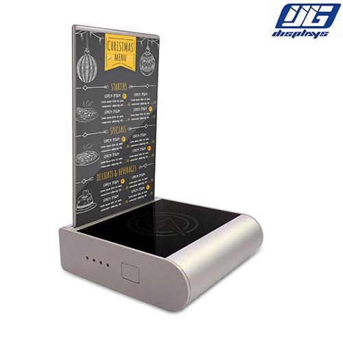 2 Ports Commercial Phone Charging Station , Wireless And Wire Charging Holder Power Bank Tablet Menu For Restaurants