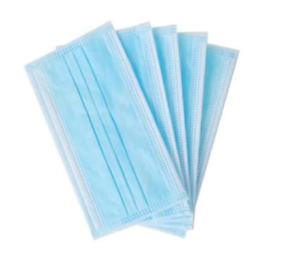 Light Weight 3 Ply Non Woven Face Mask Resistance Pollution For Public Area
