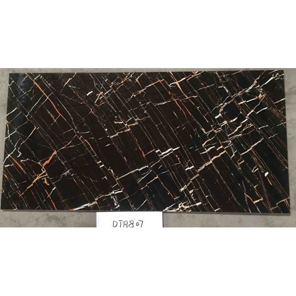 400x800mm отполировали застекленные плитки, линию плиток пола стены фарфора 6pcs/ctn 7.8mm золотую