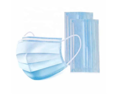 Breathable 3 Ply Disposable Mask , Antibacterial Disposable Earloop Face Mask