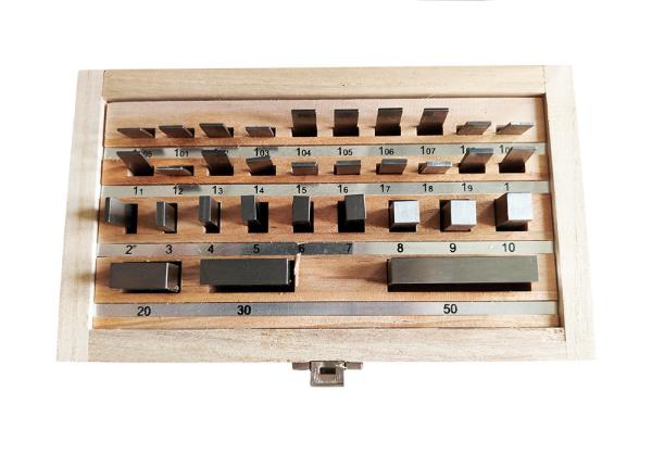 Rectangular Gauge Block Set 32Pcs Grade 0 for Laboratory Inspection and Calibration