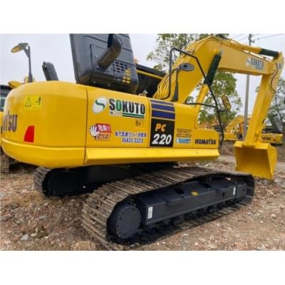 Excavadora Kumatsu PC220 PC200 PC240 usada com capacidade e eficiência de balde de 1m3