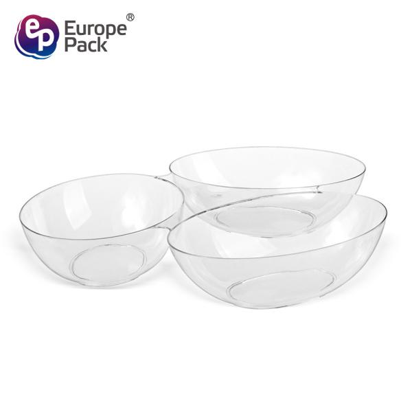 2019 New style 3 compartments clear plastic tray nut fruits tray