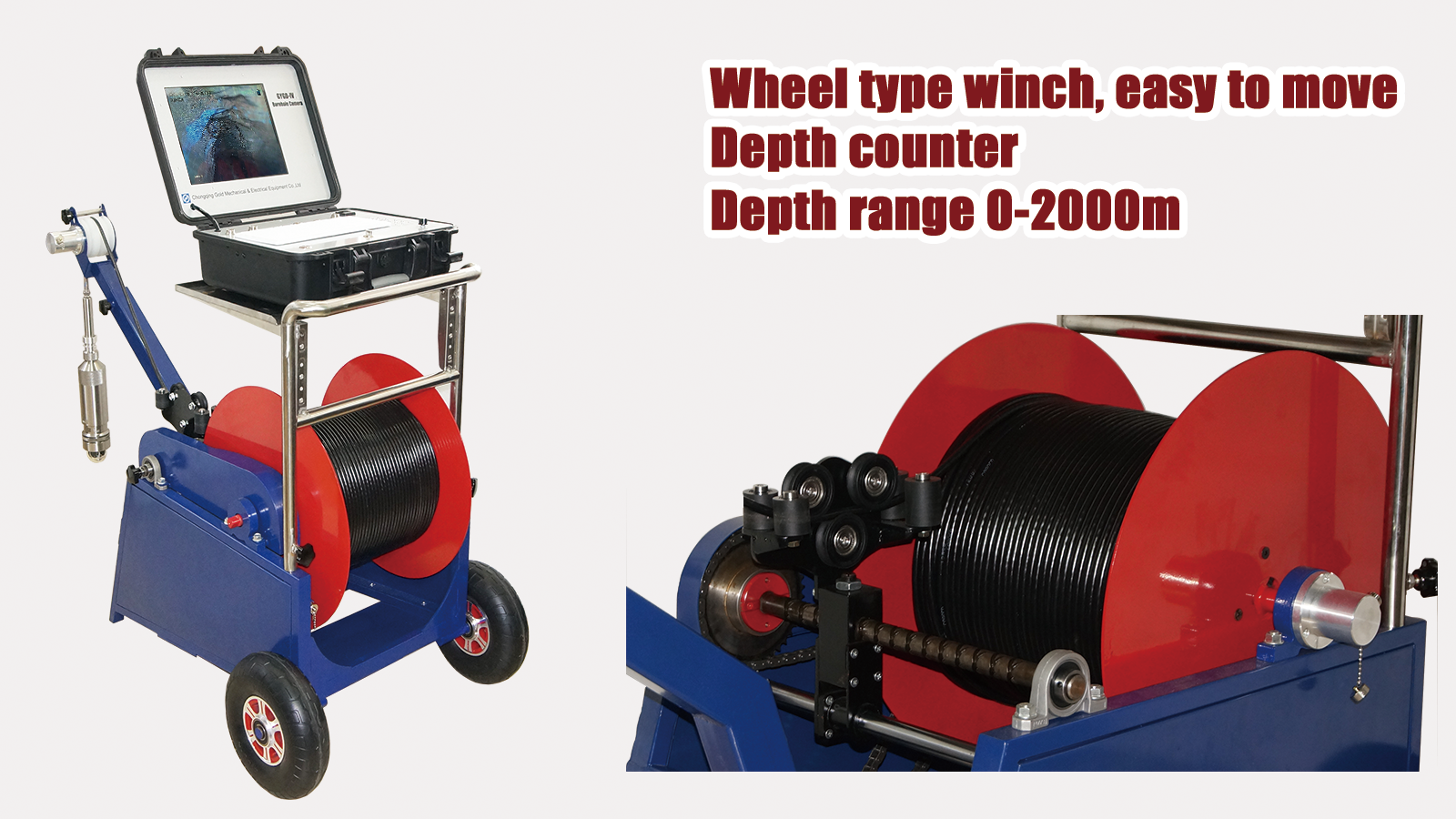 200M 300M 500M 1000M Камера глубокого скважины Камера скважины видео скважина для резервуаров скважин