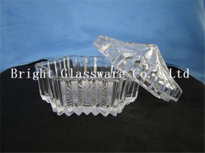 hot-selling clear glass candy container with lid, fruit plate wholesale