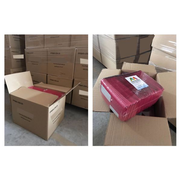 Pink 6x10 Bubble Padded Mailers With Self Adhesive Fold Over Flap