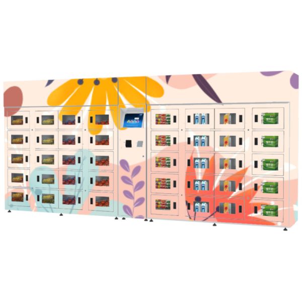 24 часа Refrigerated шкаф обслуживания собственной личности шкафчика умный прозр