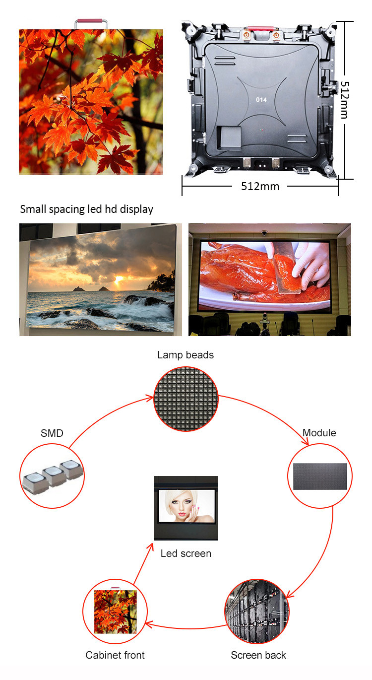 Дисплей СИД модного парада 3840hz 512x512mm P2 HD