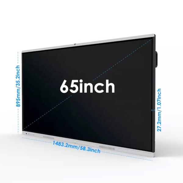 Dual System Interactive Whiteboard , All In One 65 Inch Smart Board