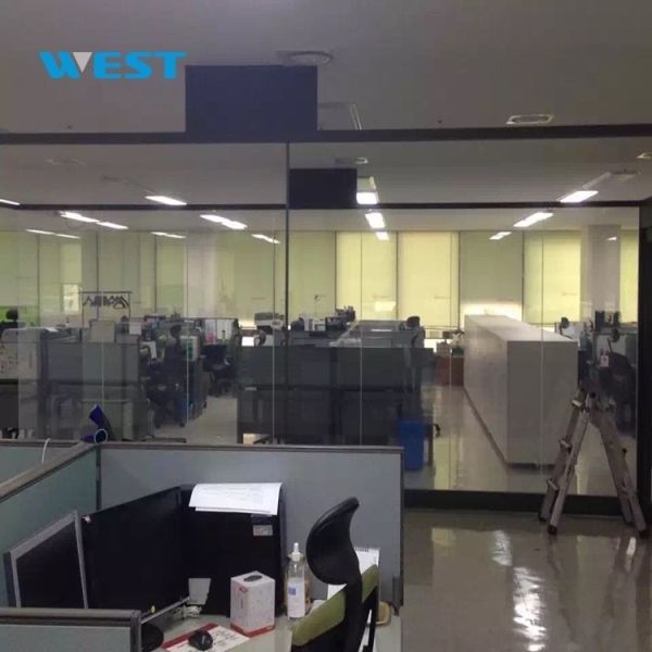 Película de vidrio PDLC inteligente gris oscuro de control electrónico