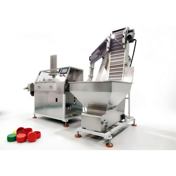4-Cavity Foam Insert Cap Liner Insertion Machine with Tick-OutFunction and PLC Touchscreen Control