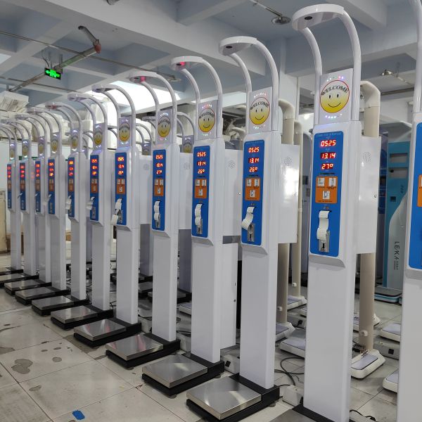 Durable Coin Operated Body Height Weight BMI Machine Weighing Scale with OBM Support
