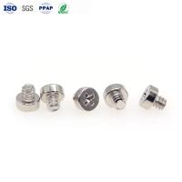 M0.8 Pequenos parafusos de torque mini, de aço carbono, revestidos de níquel, parafusos de cabeça cilíndrica