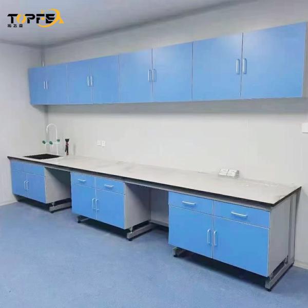Multi-Functional Laboratory Furniture Table with Cupboard and Accessories