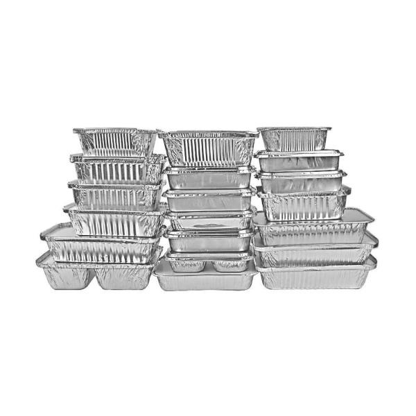 7 folha de alumínio da polegada 8011 em volta das bandejas ou do recipiente de Tray With Lid For Food