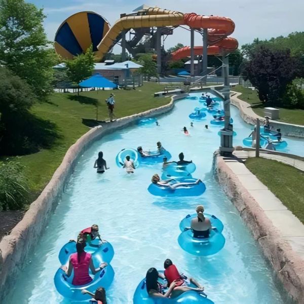 Multiplayer Drifting Aqua Park Lazy River For Children Over 1.2m